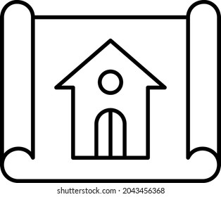 Blueprint icon vector image. Can also be used for web apps, mobile apps and print media.