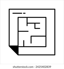 Icono de plano vector ilustración de stock