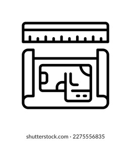 blueprint icon for your website, mobile, presentation, and logo design.
