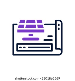 blueprint icon for your website, mobile, presentation, and logo design.