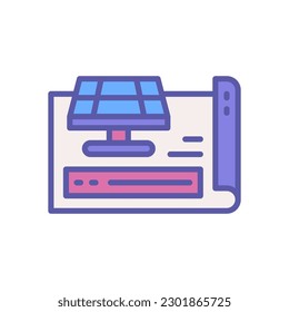 icono de blueprint para tu sitio web, móvil, presentación y diseño de logotipo.