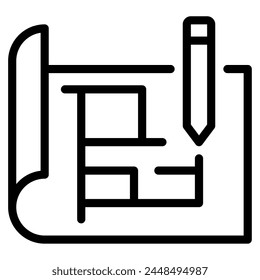 Blueprint Labour day icon illustration