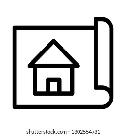 blueprint line icon