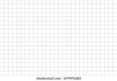Cuadrícula de papel azul con vector de fondo vacío. Plantilla de fondo de página en blanco para vectores.