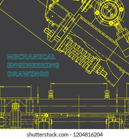 Blueprint, scheme, plan, Gray sketch. Technical illustrations, background. Corporate Identity