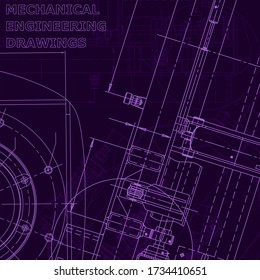 Konzept, Schema, Plan, Skizze. Technische Illustrationen, Hintergrund. Maschinenindustrie
