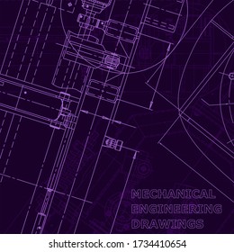 Diseño, esquema, plan, esbozo. Ilustraciones técnicas, antecedentes. Industria de la máquina