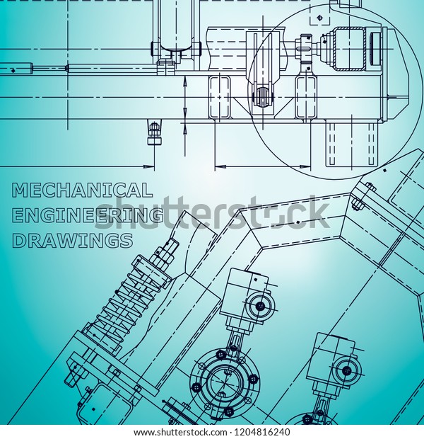 Blueprint, scheme, plan,\
sketch. Technical illustrations, background. Corporate Identity.\
Light blue