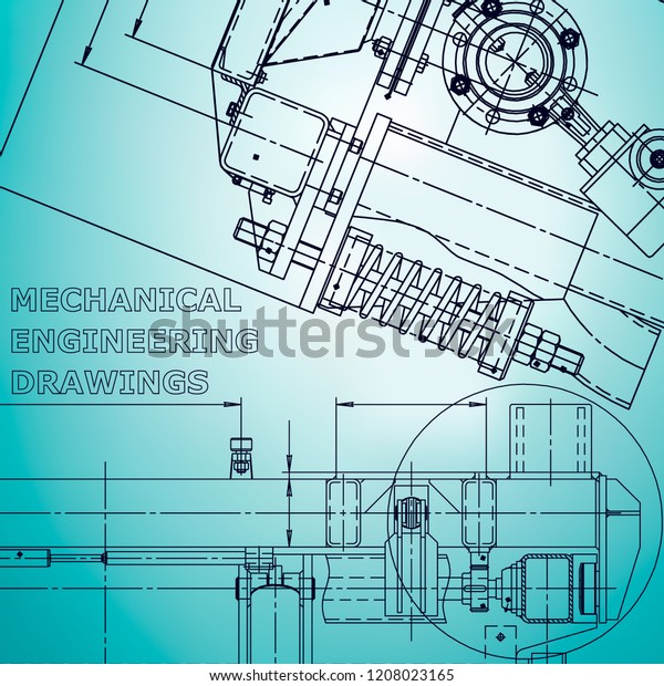 Blueprint,\
scheme, plan, sketch. Technical illustrations, backgrounds. Machine\
industry. Corporate Identity. Light\
blue