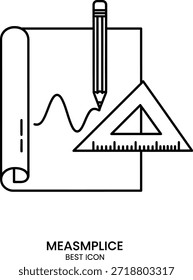 Blueprint scroll pencil triangle ruler graph paper
