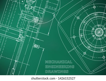 Blueprint, Sketch. Vector engineering illustration