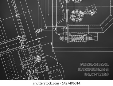 Blueprint, Sketch. Vector engineering illustration