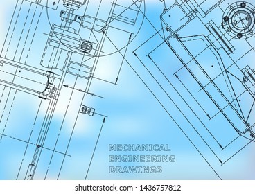Blueprint, Sketch. Vector engineering illustration