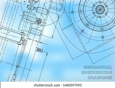 Blueprint, Sketch. Vector engineering illustration