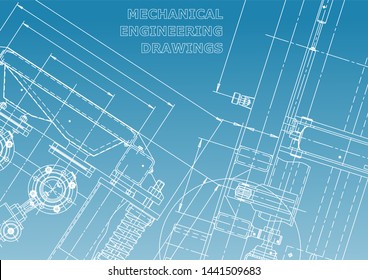 Blueprint, Sketch. Vector engineering illustration