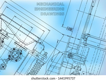 Blueprint, Sketch. Vector engineering illustration