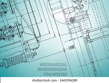Blueprint, Sketch. Vector engineering illustration