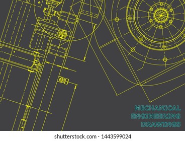 Blueprint, Sketch. Vector engineering illustration