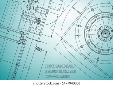 Blueprint, Sketch. Vector engineering illustration
