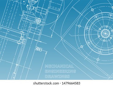 Blueprint, Sketch. Vector engineering illustration