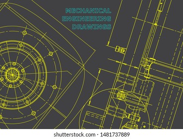 Blueprint, Sketch. Vector engineering illustration