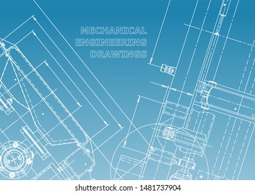 Blueprint, Sketch. Vector engineering illustration