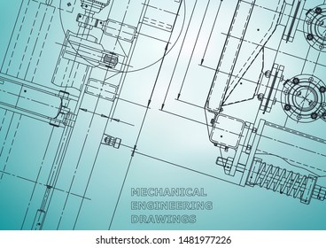 Blueprint, Sketch. Vector engineering illustration