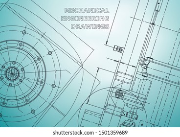 Blueprint, Sketch. Vector engineering illustration