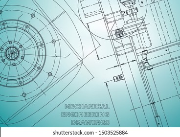 Blueprint, Sketch. Vector engineering illustration