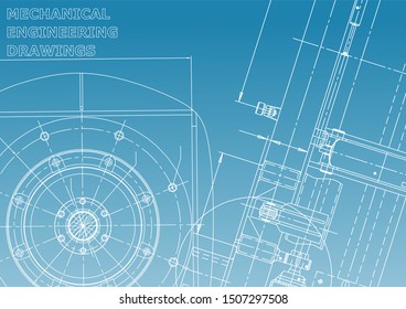 Blueprint, Sketch. Vector engineering illustration