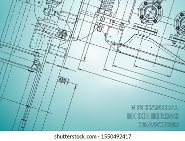 Blueprint, Sketch. Vector engineering illustration
