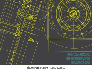 Blueprint, Sketch. Vector engineering illustration