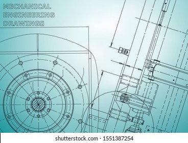 Blueprint, Sketch. Vector engineering illustration