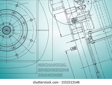 Blueprint, Sketch. Vector engineering illustration