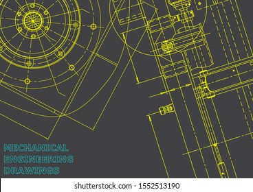 Blueprint, Sketch. Vector engineering illustration