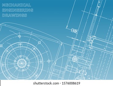 Blueprint, Sketch. Vector engineering illustration