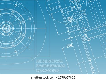 Blueprint, Sketch. Vector engineering illustration