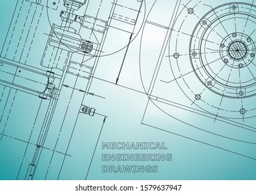 Blueprint, Sketch. Vector engineering illustration