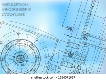Blueprint, Sketch. Vector engineering illustration