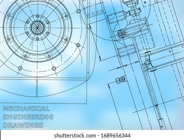 Blueprint, Sketch. Vector engineering illustration