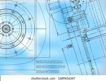 Plano, boceto. Ilustración de ingeniería de vectores