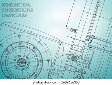 Blueprint, Sketch. Vector engineering illustration