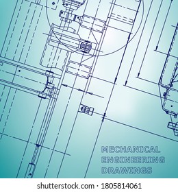 Blueprint, Skizze. Vektorgrafik-Ingenieurgrafik. Abdeckung, Flyer, Banner, Hintergrund
