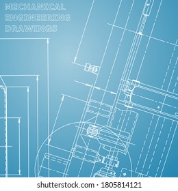 Blueprint, Skizze. Vektorgrafik-Ingenieurgrafik. Abdeckung, Flyer, Banner, Hintergrund