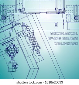 Blueprint, Sketch. Ilustración de ingeniería de vectores. Portada, volante, pancarta, fondo