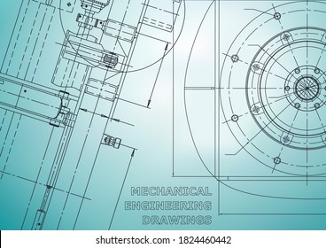 Blueprint, Sketch. Vector engineering illustration