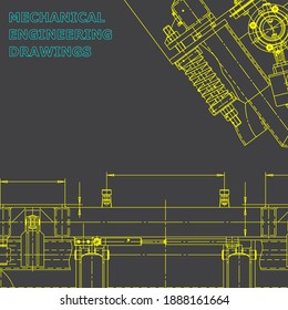 Blueprint, Skizze. Vektorgrafik-Ingenieurgrafik. Abdeckung, Flyer, Banner, Hintergrund