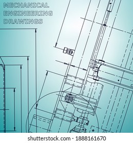 Blueprint, Skizze. Vektorgrafik-Ingenieurgrafik. Abdeckung, Flyer, Banner, Hintergrund