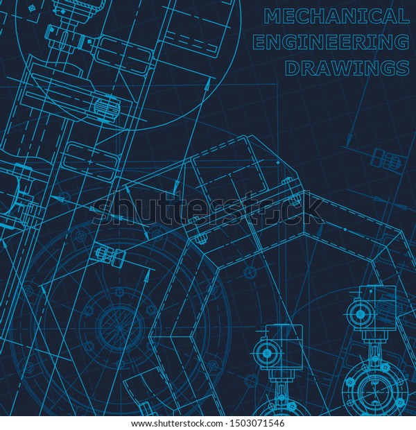 設計図 技術的なサイバースペース 背景 機械建設業 のベクター画像素材 ロイヤリティフリー