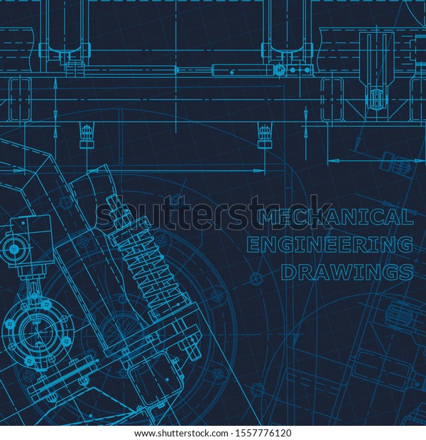 Blueprint. Technical cyberspace, backgrounds.\
Machine-building\
industry